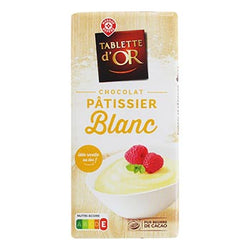 (06/06/24) Chocolat Pâtissier Tablette dOr Chocolat Blanc - 180g