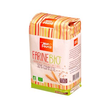 Farine bio Mon Fournil Blé semi complète - 1kg