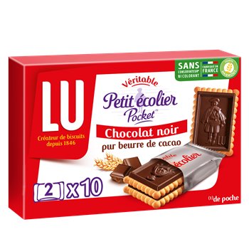 Biscuits Petit Ecolier Lu Chocolat pocket 250g