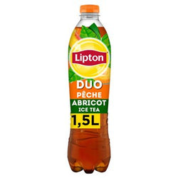 Boisson au thé à la pêche et abricot LIPTON ICE TEA, Bouteille 1,25l