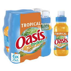 Boisson aux fruits Oasis Mini Tropical - 6x25cl