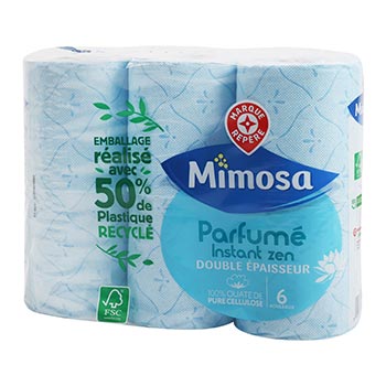 Papier toilette Parfumé Mimosa Instant zen - x6