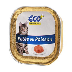 Pâté au poisson pour chat Eco+ Barquette - 100g