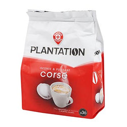 Dosettes café Plantation Corsé - x36 - 250g
