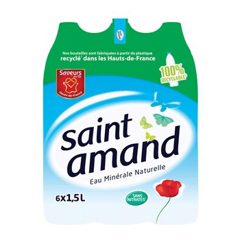 Eau minérale naturelle St Amand 1.5L x6