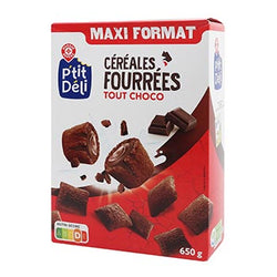 Céréales fourées P'tit Déli Tout chocolat - 650g