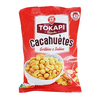 Cacahuètes grillées Tokapi Salées - 500g