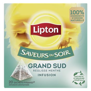 Infusion Lipton Grand sud - 20 sachets - 32g