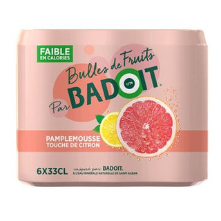 Badoit Bulles de fruits Pamplemousse citron - 6x33cl