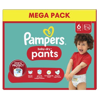 Couches Pampers Baby Dry Pants Taille 6 - x70
