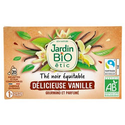 Thé noir Jardin Bio Etic délicieuse vanille x20 - 28g