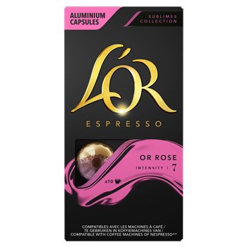 Café capsules L'OR Espresso Or Rose n°7 - x10 - 52g