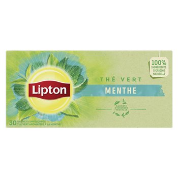Thé vert Lipton Menthe - 30 sachets - 48g