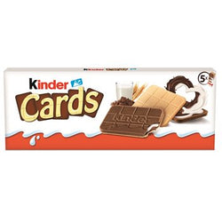 Biscuits Kinder Cards lait et cacao 2x5 - 128g