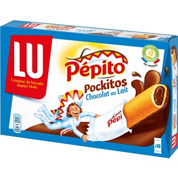 Pépito Pockitos LU Chocolat lait - 295g