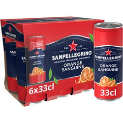 Eau aromatisée San Pellegrino Aranciata rossa - 6x33cl