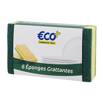 Eponges grattantes Eco + x6