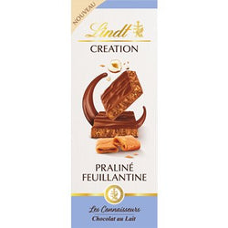 (31/12/24) Tablette CREATION Les Connaisseurs Lait Praliné Feuillantine 110g