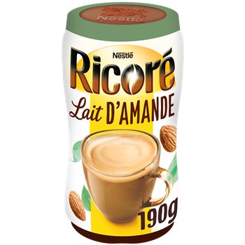 (07/23) Café & Chicorée solubles RICORÉ Lait d'amande Boîte 190g