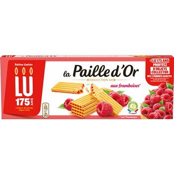 Gaufrettes Paille d'Or LU Framboise - 170g