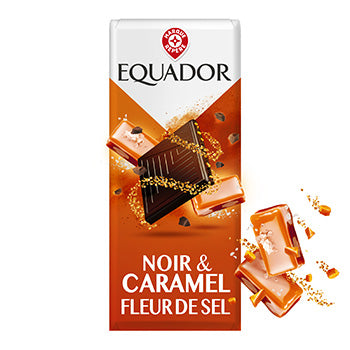 Chocolat noir Equador Caramel salé - 100g