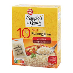 Riz long Comptoir du Grain Sachet cuisson rapide x4 - 500g