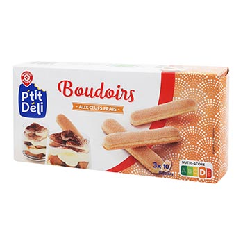 Biscuits boudoirs P'tit Déli aux oeufs 175g