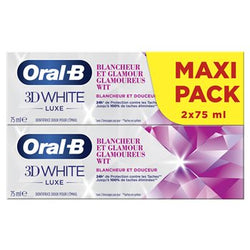 Dentifrice blancheur Oral B 3D White blancheur -2x75ml