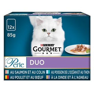 Perle duo Gourmet Poisson et viandes - 12x85g
