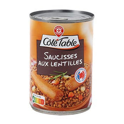 Saucisses lentilles Côté Table 420g