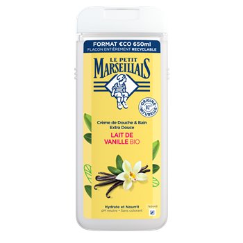 Gel Douche Le Petit Marseillais Lait de vanille - 650 ml