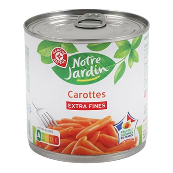 Carottes Notre Jardin Extra-fines - 265g