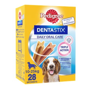 Bâtonnets Dentastix Pedigree Moyen chien - x28 - 720g