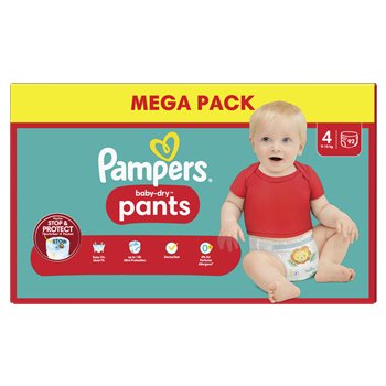 Couches-culottes Pampers Baby Dry Taille 4 - x92