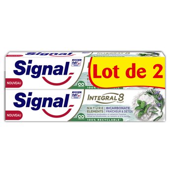 Dentifrice Signal Integral 8 Nature Elements 2x75ml