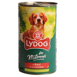 Boîte chiens Lydog Bouchées Boeuf carottes - 1,25kg