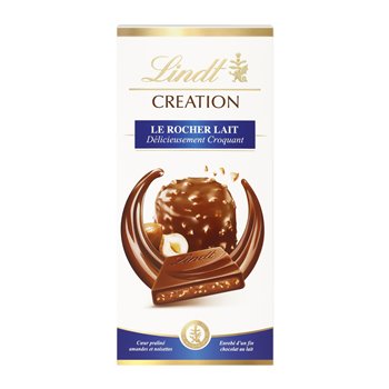 Chocolat au lait Lindt Création Le Rocher lait - 150g