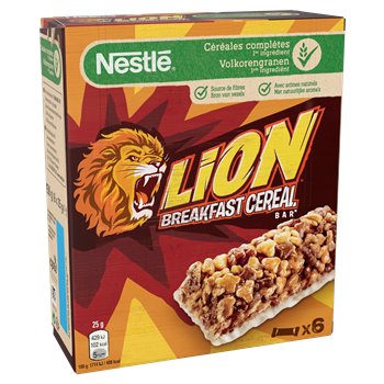 Barres de céréales Lion Nestlé 6x25g
