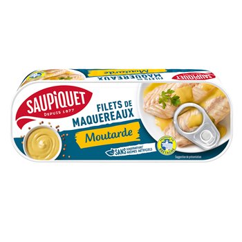 Filets de maquereaux Saupiquet A la moutarde 169g