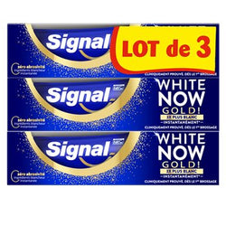 Dentifrice Signal White Now Gold - 3x75ml