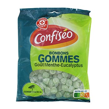 Bonbons Confiséo Acacia menthe eucalyptus 300g