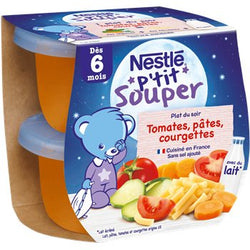 P'tit Souper Nestlé - Tomates Pâtes Courgette 6 mois 2x200g