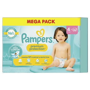 Couches Pampers Premium Protection Taille 4 - x96