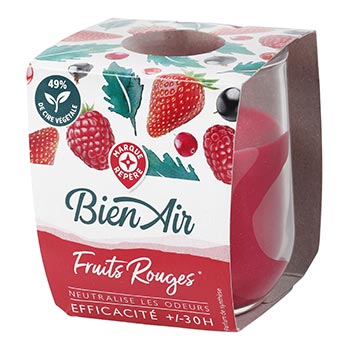 Bougie Bien Air Fruits rouges 30heures - x1
