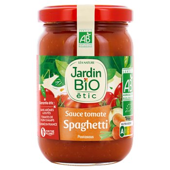 Sauce napolitaine Jardin Bio' Spaghetti - 200g