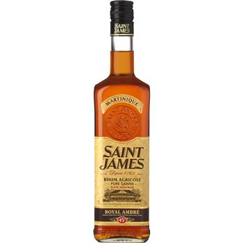 Rhum ambré Saint James 45%vol - 70cl