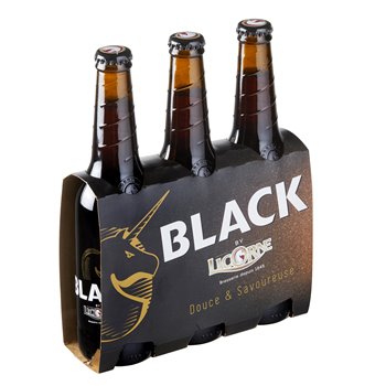 Bière Licorne Black 6%vol - 3x33cl