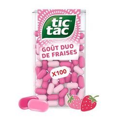 Bonbons Tic Tac 100 pastilles fraise - 49g