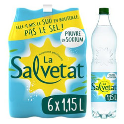 Eau gazeuse minérale Salvetat Pauvre en sodium - 6x1,15L