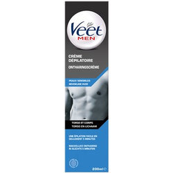 Veet Men Crème Dépilatoire Homme Torse et Corps 200ml